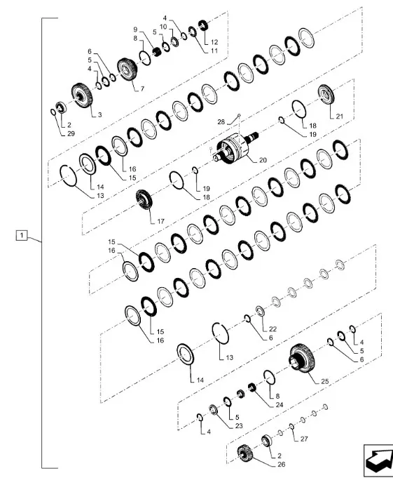 87350321 - Шайба упорная вала КПП T9T9./St.