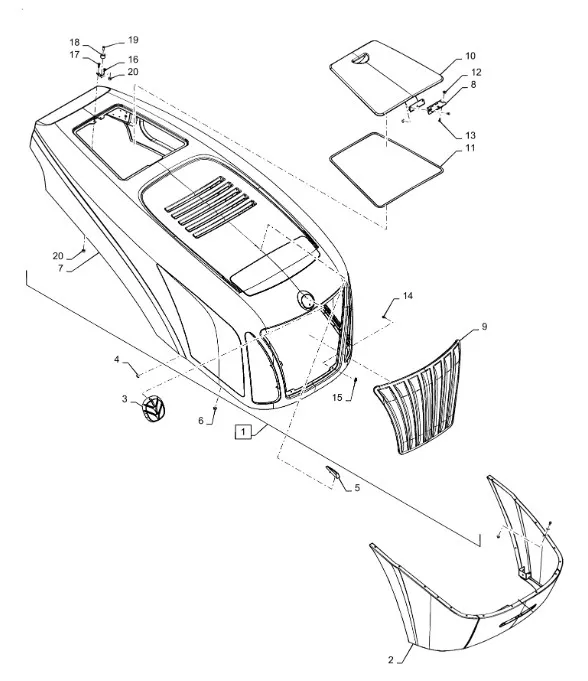47409530 - Нижний кожух капота